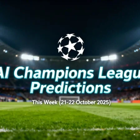 AI Champions League Predictions This Week (21-22 October 2025)