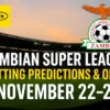 Zambian Super League Betting Predictions & Odds for November 22-23
